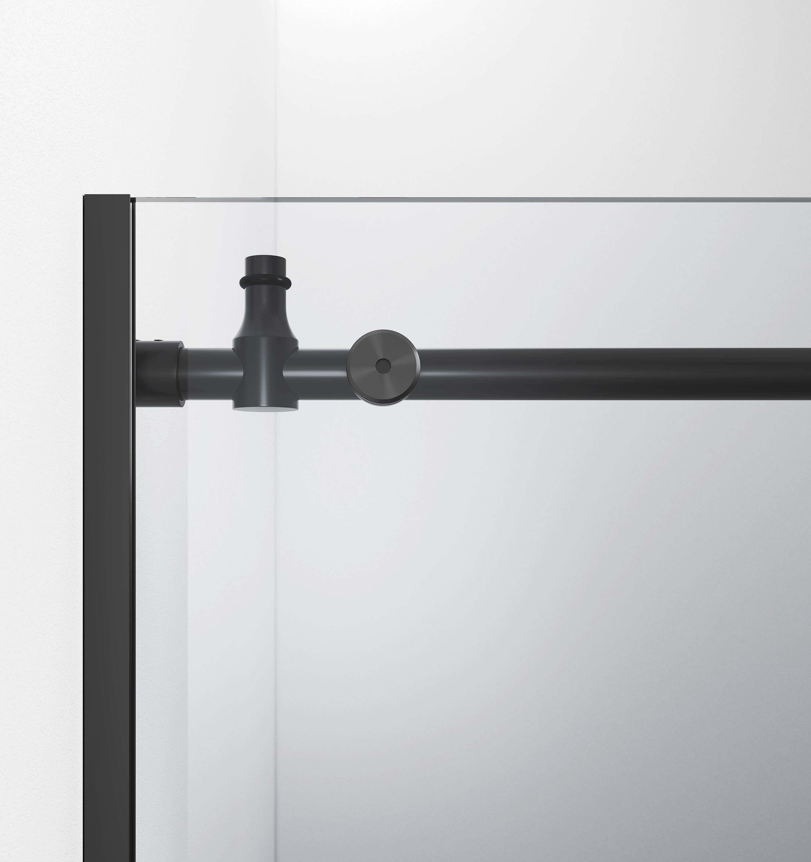 BNMT Double Sliding Frameless Shower Door