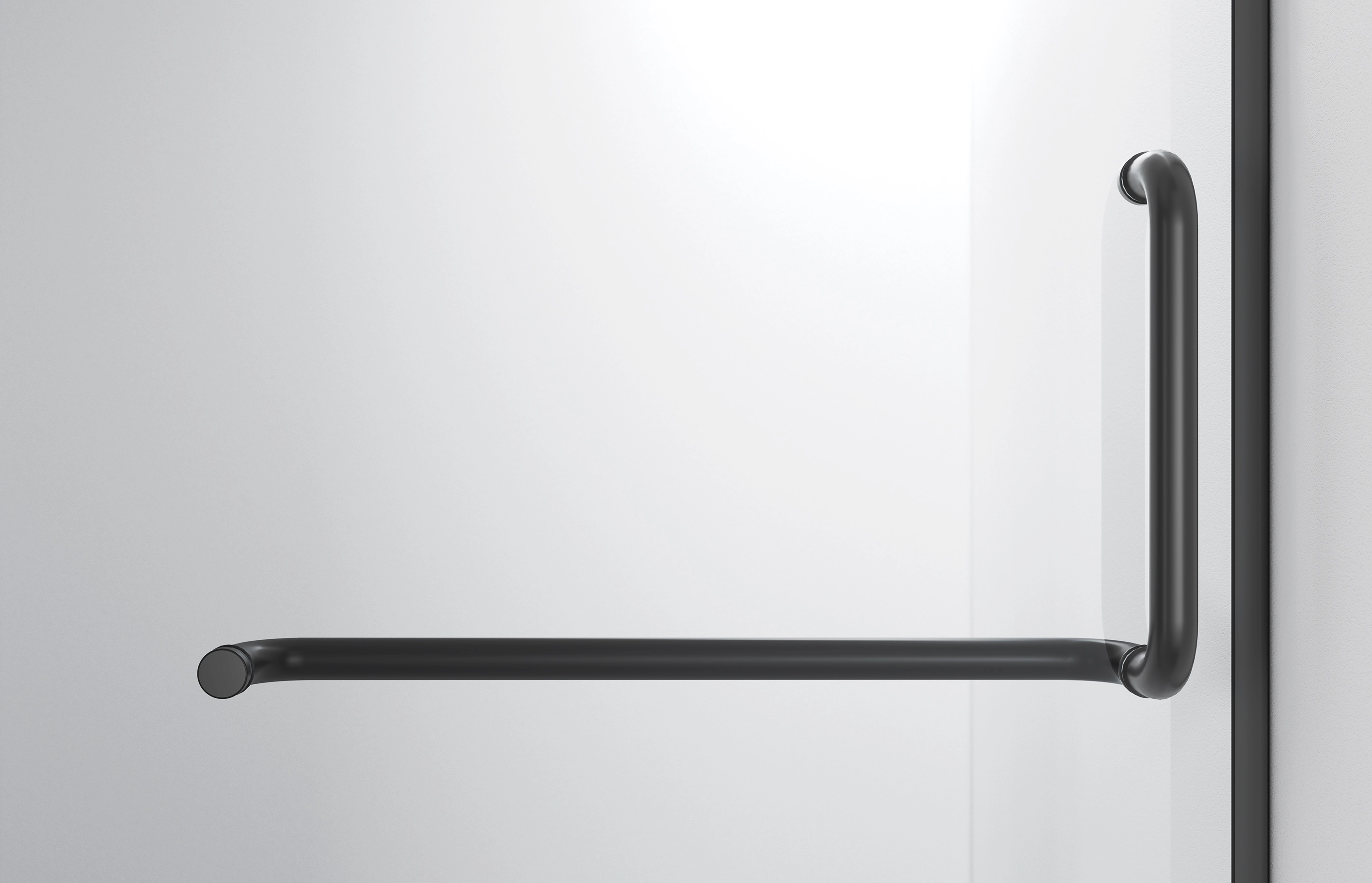 BNMT Double Sliding Frameless Shower Door