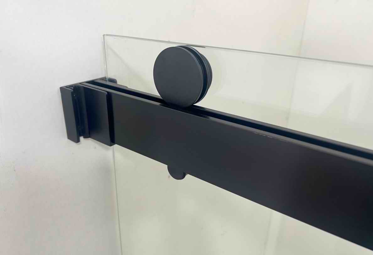 Frameless Roller Double Sliding Door - (BL)