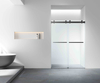 Frameless Roller Double Sliding Door - (BL)