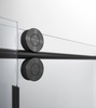 BNMT Double Sliding Frameless Shower Door
