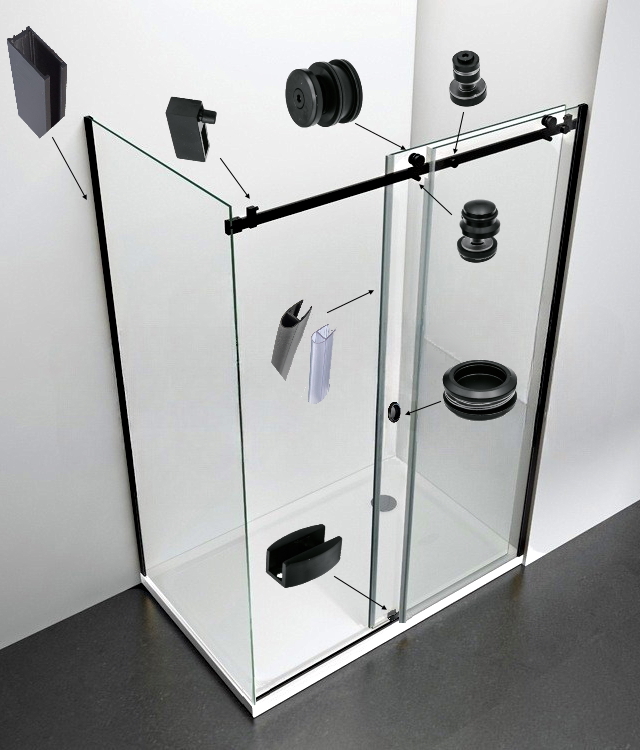 Single Sliding Framed Shower Door - (BDS02)